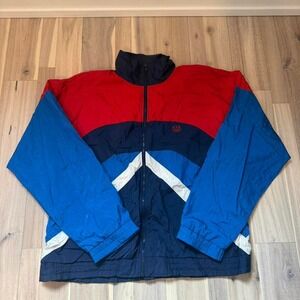 Vtg USA Olympic red and blue windbreaker Sz L